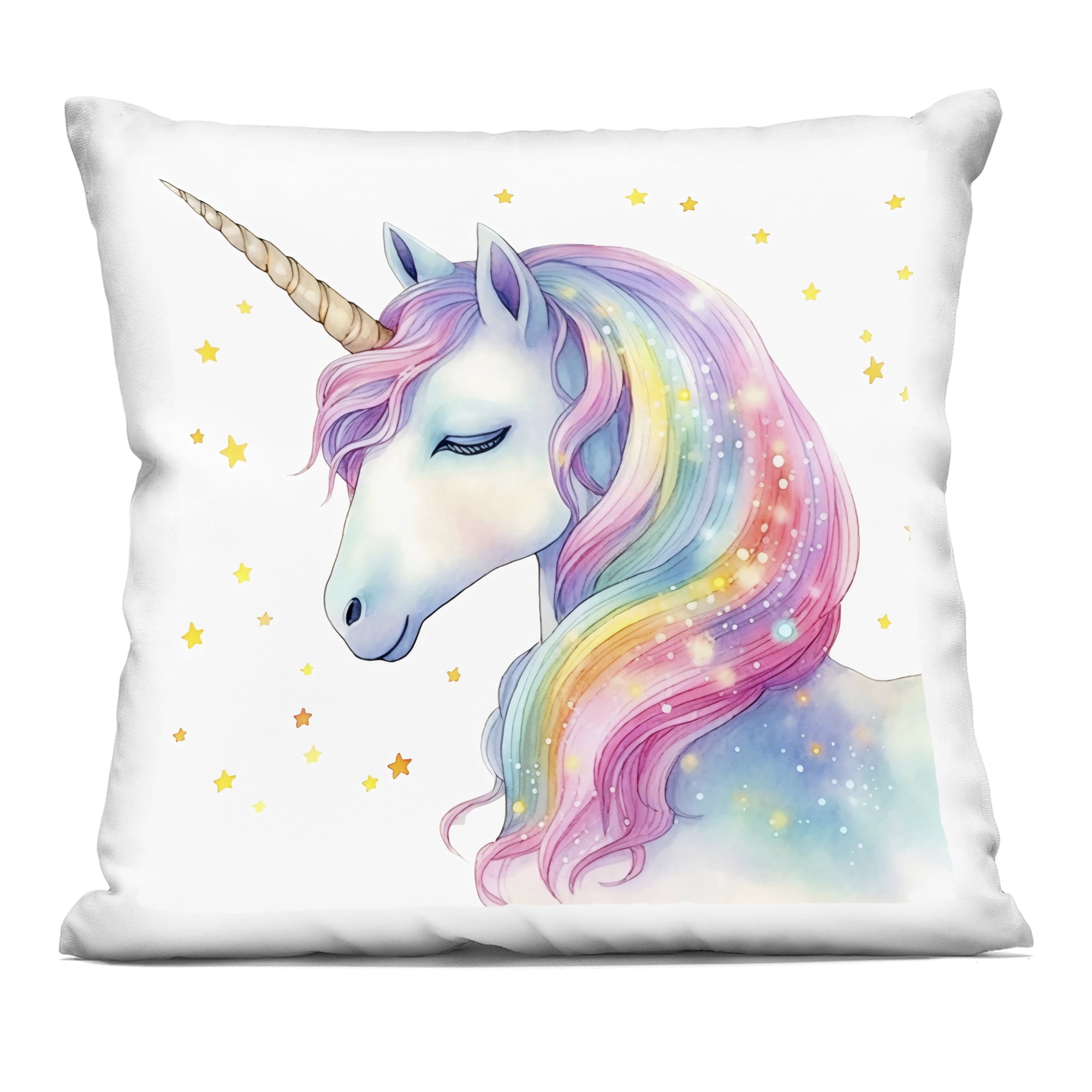 Stupell Industries Enchanted Rainbow Mane Unicorn Decorative Printed Throw Pillow, design by Creative Studio