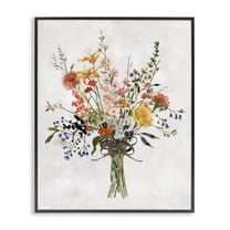 Stupell Industries Enchanting Floral Bouquet Botanical & Floral Painting Black Framed Art Print Wall Art, 11 x 14