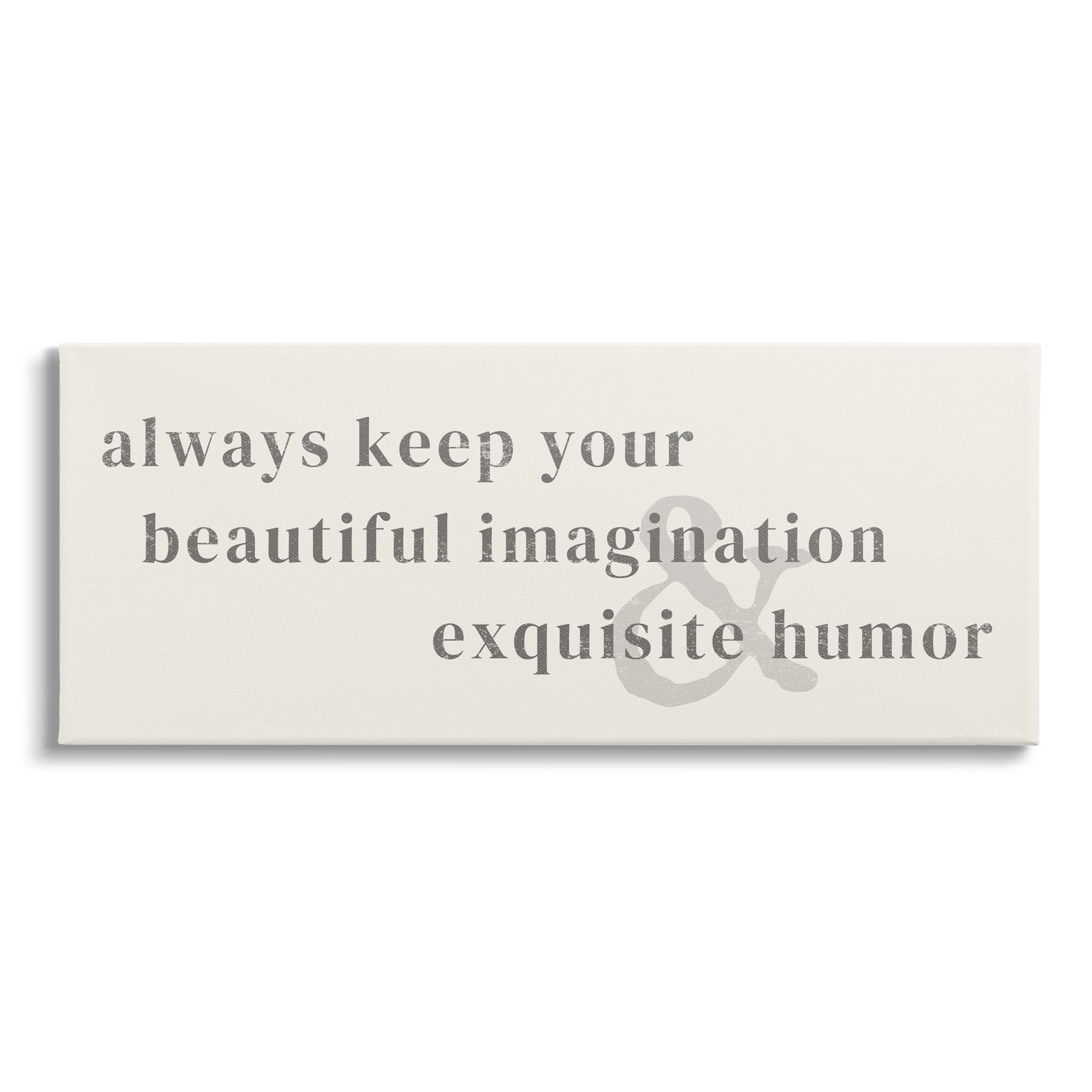 Stupell Industries Encouraging Typography Quote Vintage Weathered Text Graphic Art Gallery Wrapped Canvas Print Wall Art, Design by Daphne Polselli