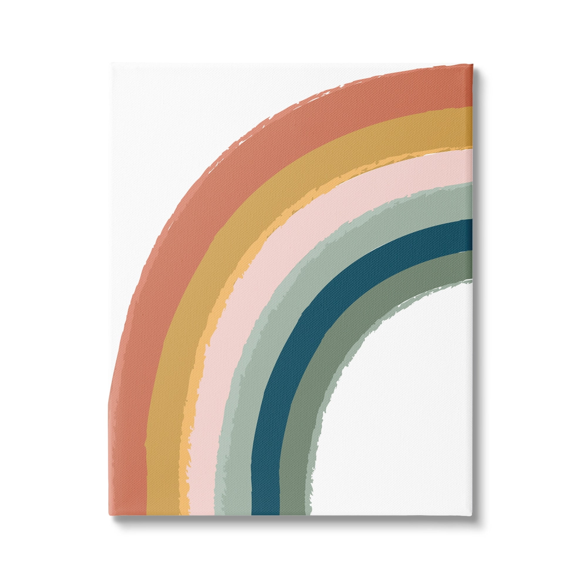 Stupell Industries End of Rainbow Chalk Smudge Pattern Nature Doodle ,36 x 48, Design by Lisa Perry Whitebutton