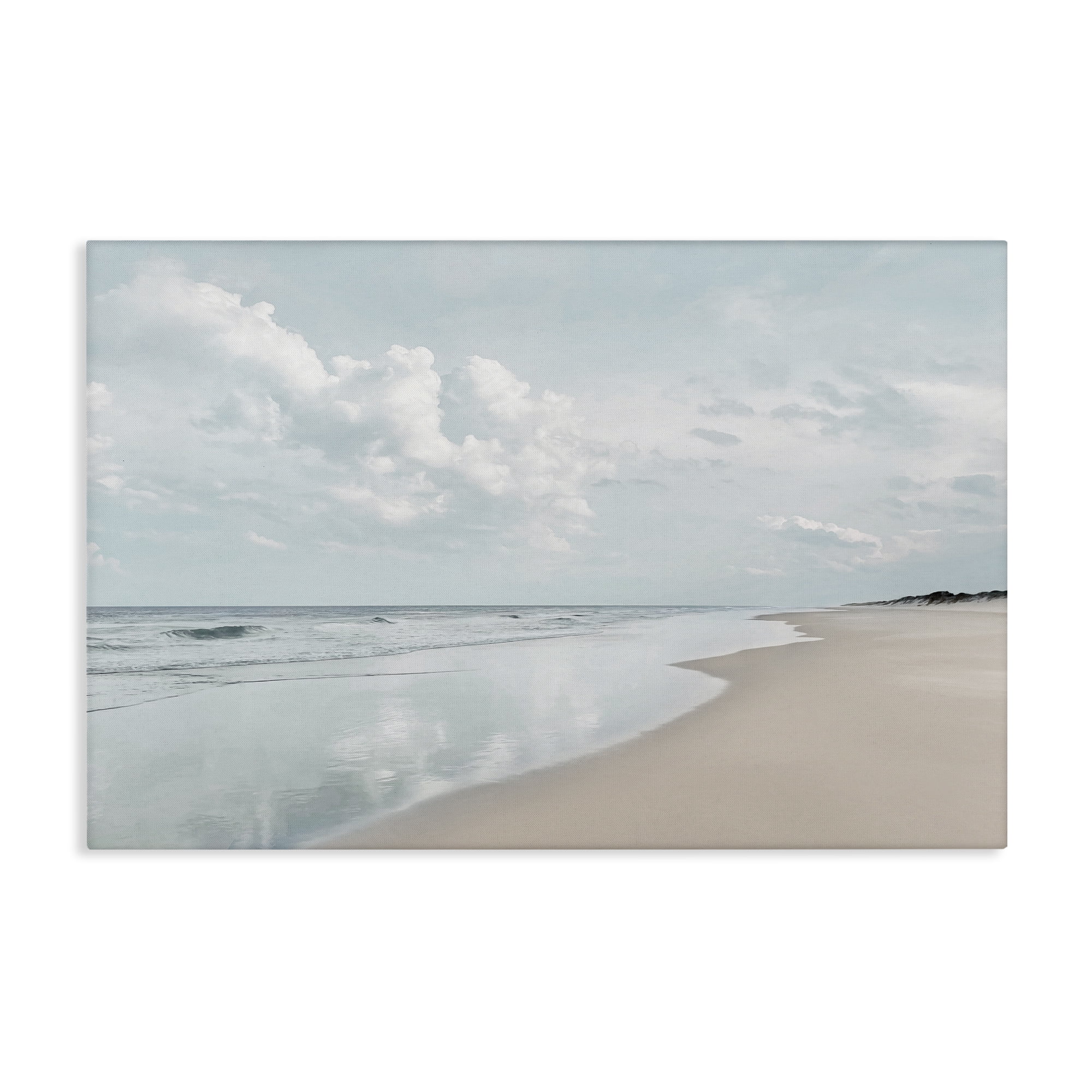 Stupell Industries Endless Beach View Nautical & Beach Photography Wrapped Canvas Art Print Wall Art, 30 x 20