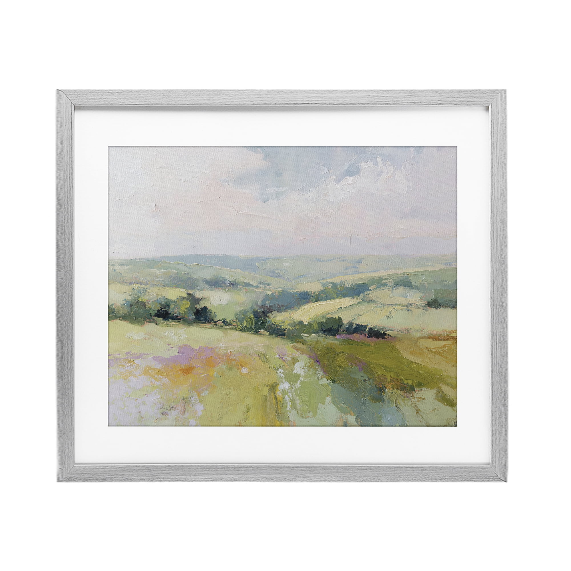 Stupell Industries Endless Green Hills Gray Framed Print Under Glass, design by Svetlana Aleynikova