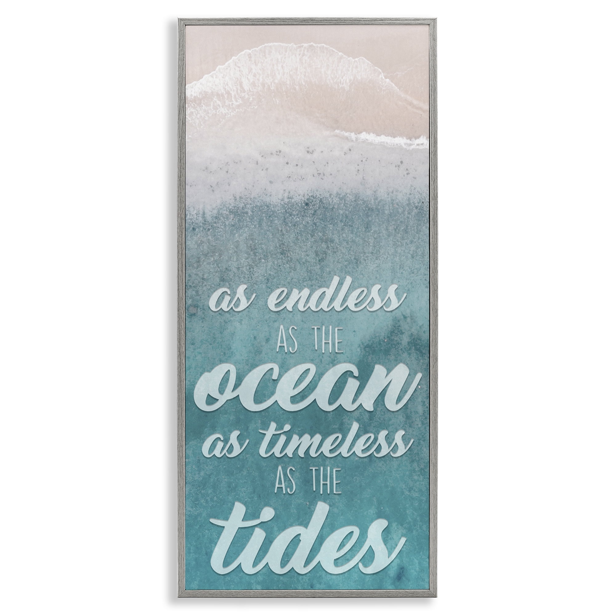 Stupell Industries Endless Ocean Timeless Tides Gray Framed Giclee Art, design by Marcus Prime