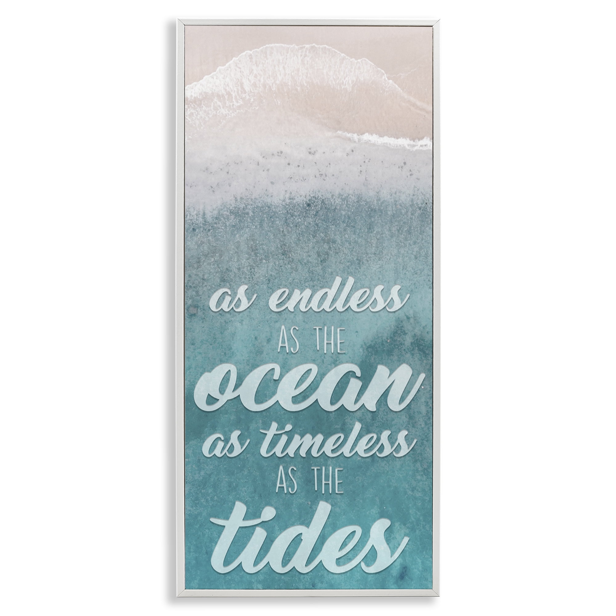 Stupell Industries Endless Ocean Timeless Tides White Framed Giclee Art, design by Marcus Prime