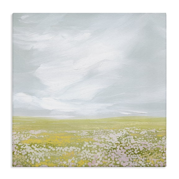 Stupell Industries Endless Spring Meadow Landscape & Nature Painting Wrapped Canvas Art Print Wall Art, 36 x 36