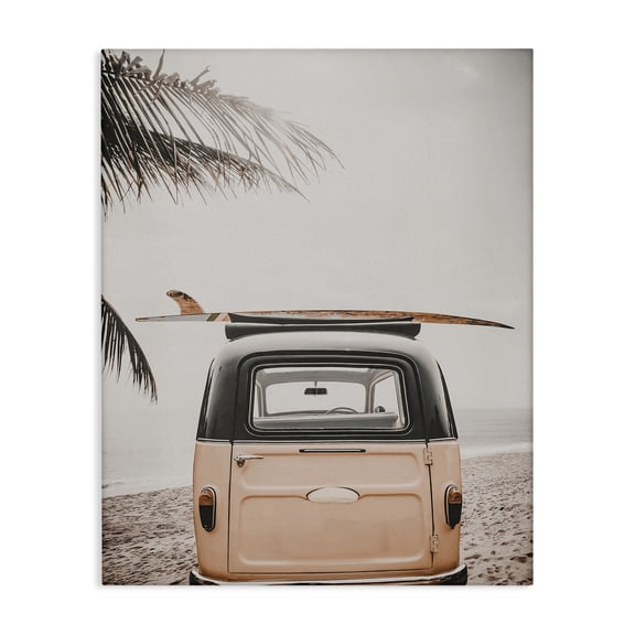 Stupell Industries Endless Summer Beach Van Transportation Photography Wrapped Canvas Art Print Wall Art, 30 x 40