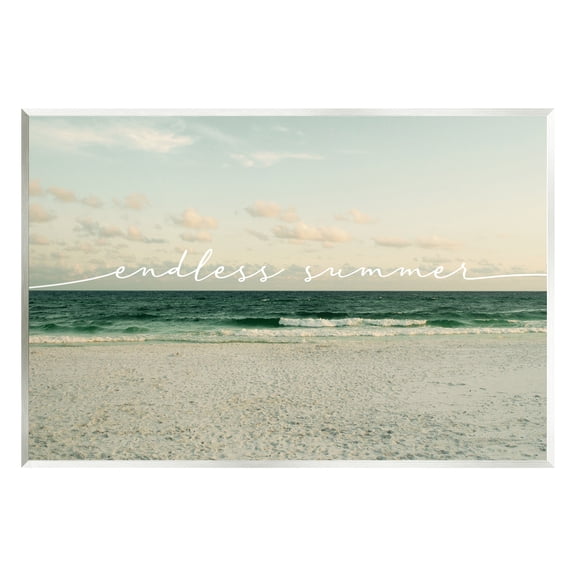 Stupell Industries Endless Summer Beach Waves Shore Coastal Painting Unframed Art Print Wall Art