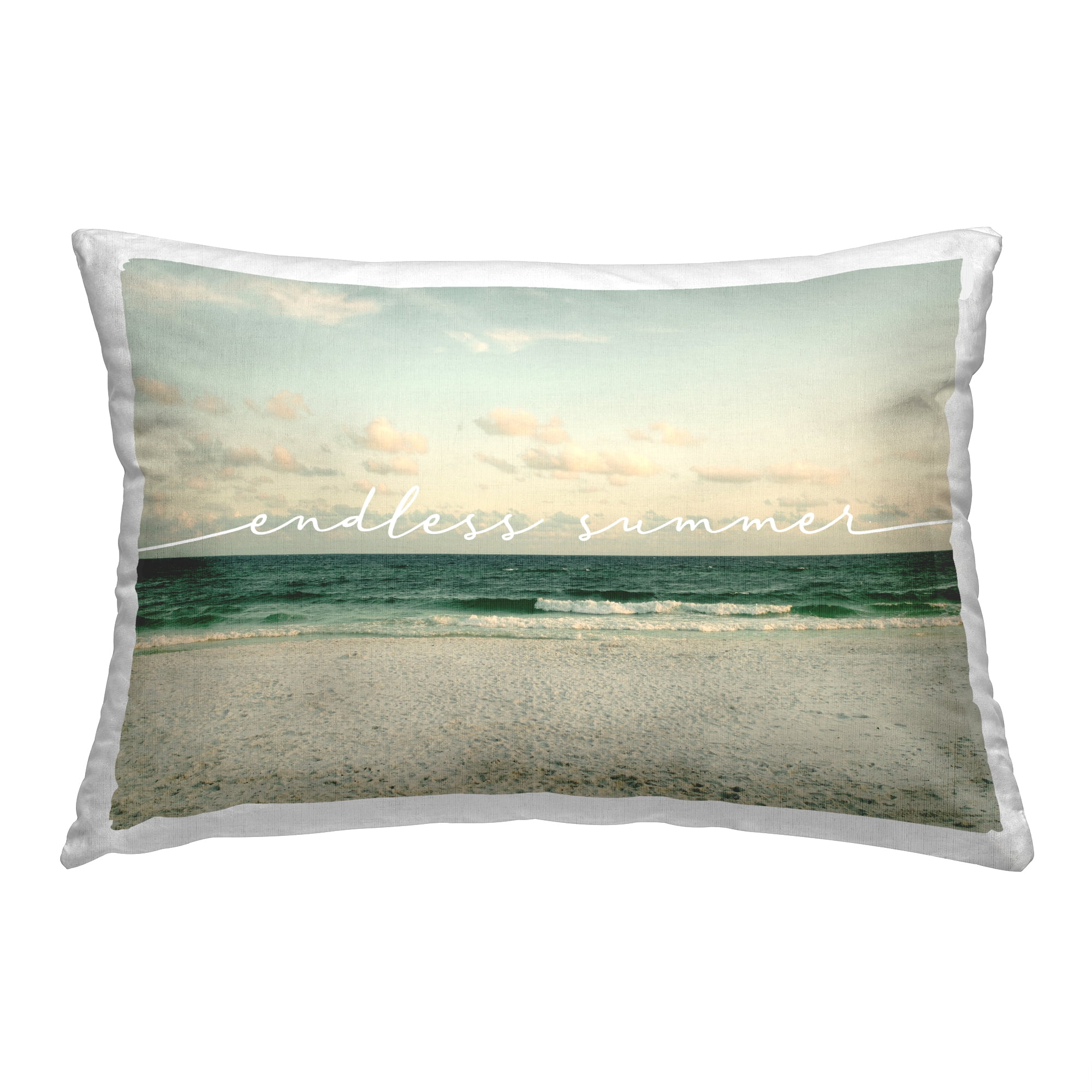 Stupell Industries Endless Summer Phrase Decorative Printed Throw Pillow, 14 x 20