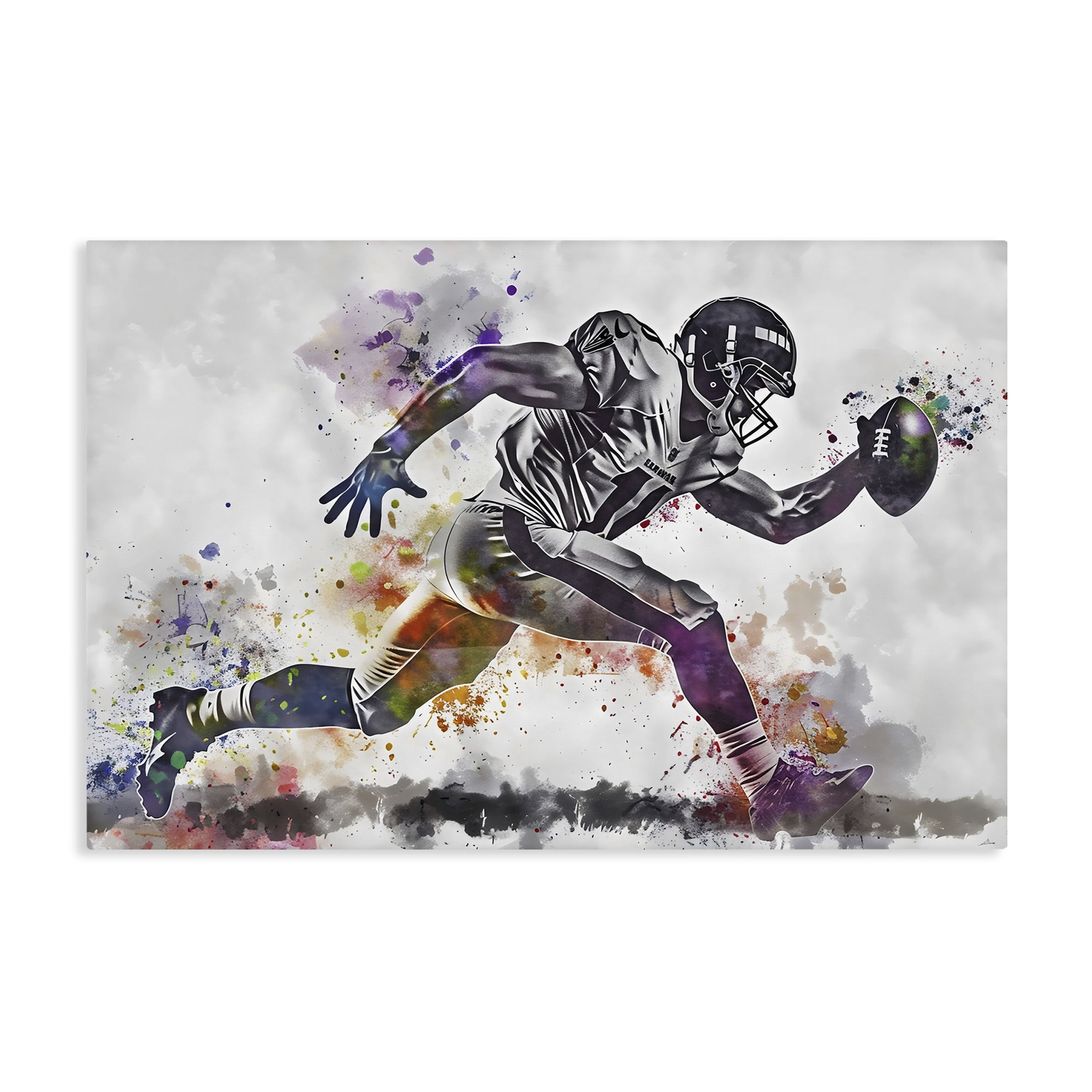 Stupell Industries Endurance Football Sprint Canvas Wall Art, design by Creative Studio