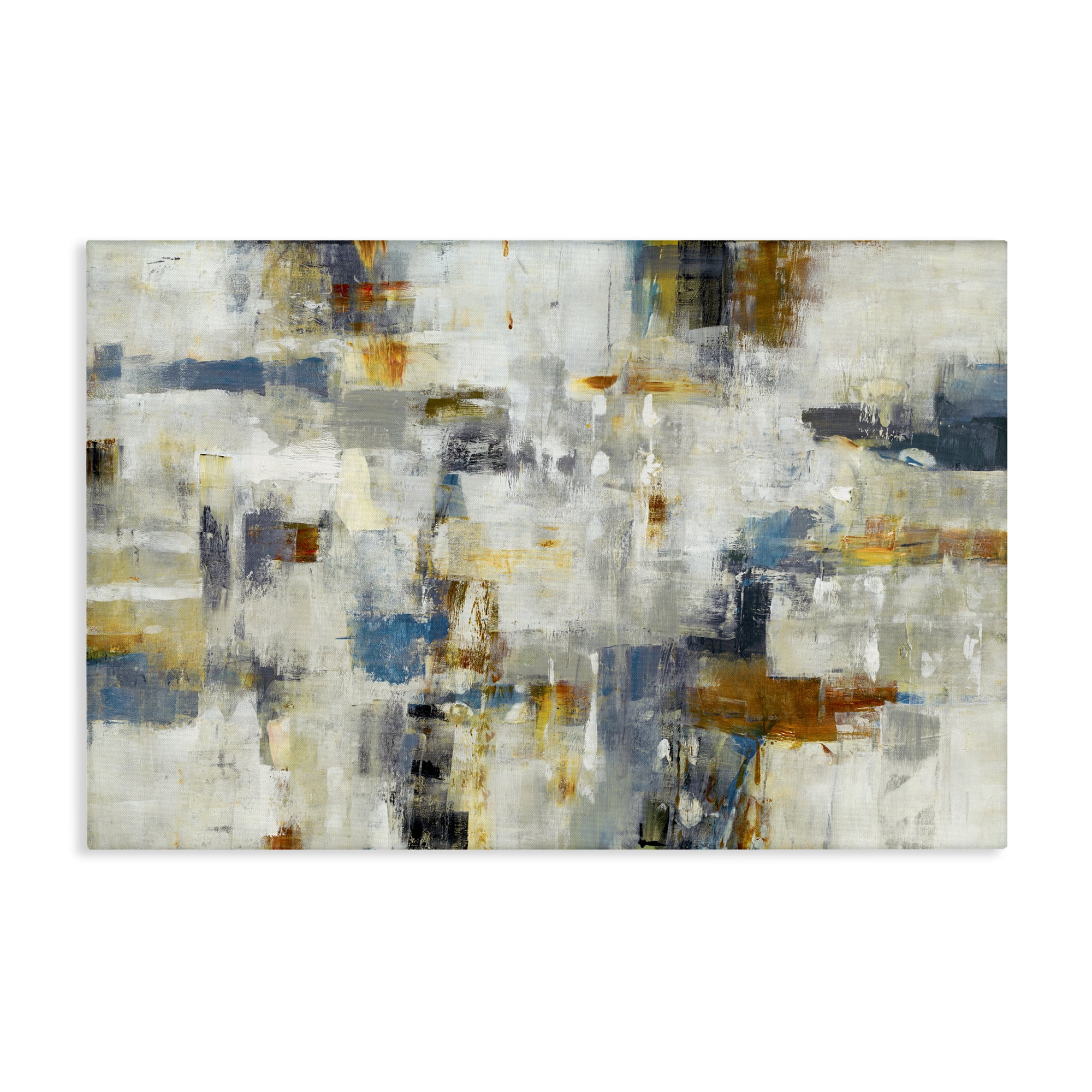 Stupell Industries Energetic Abstract Strokes Abstract Painting Wrapped Canvas Art Print Wall Art, 36 x 24