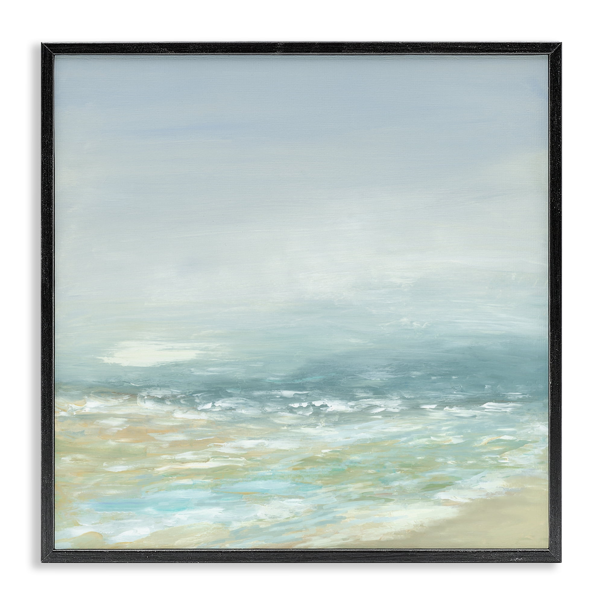 Stupell Industries Energetic Beach Expression Nautical & Beach Painting Black Framed Art Print Wall Art, 12 x 12
