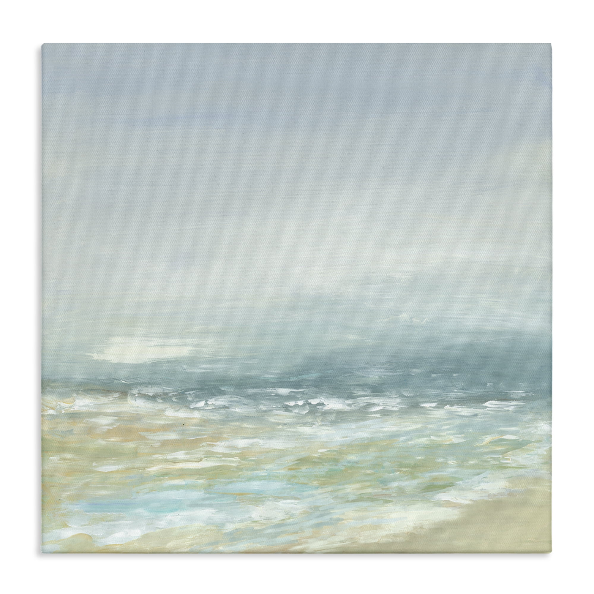 Stupell Industries Energetic Beach Expression Nautical & Beach Painting Wrapped Canvas Art Print Wall Art, 17 x 17