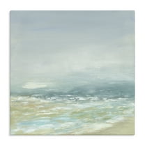 Stupell Industries Energetic Beach Expression Nautical & Beach Painting Wrapped Canvas Art Print Wall Art, 17 x 17