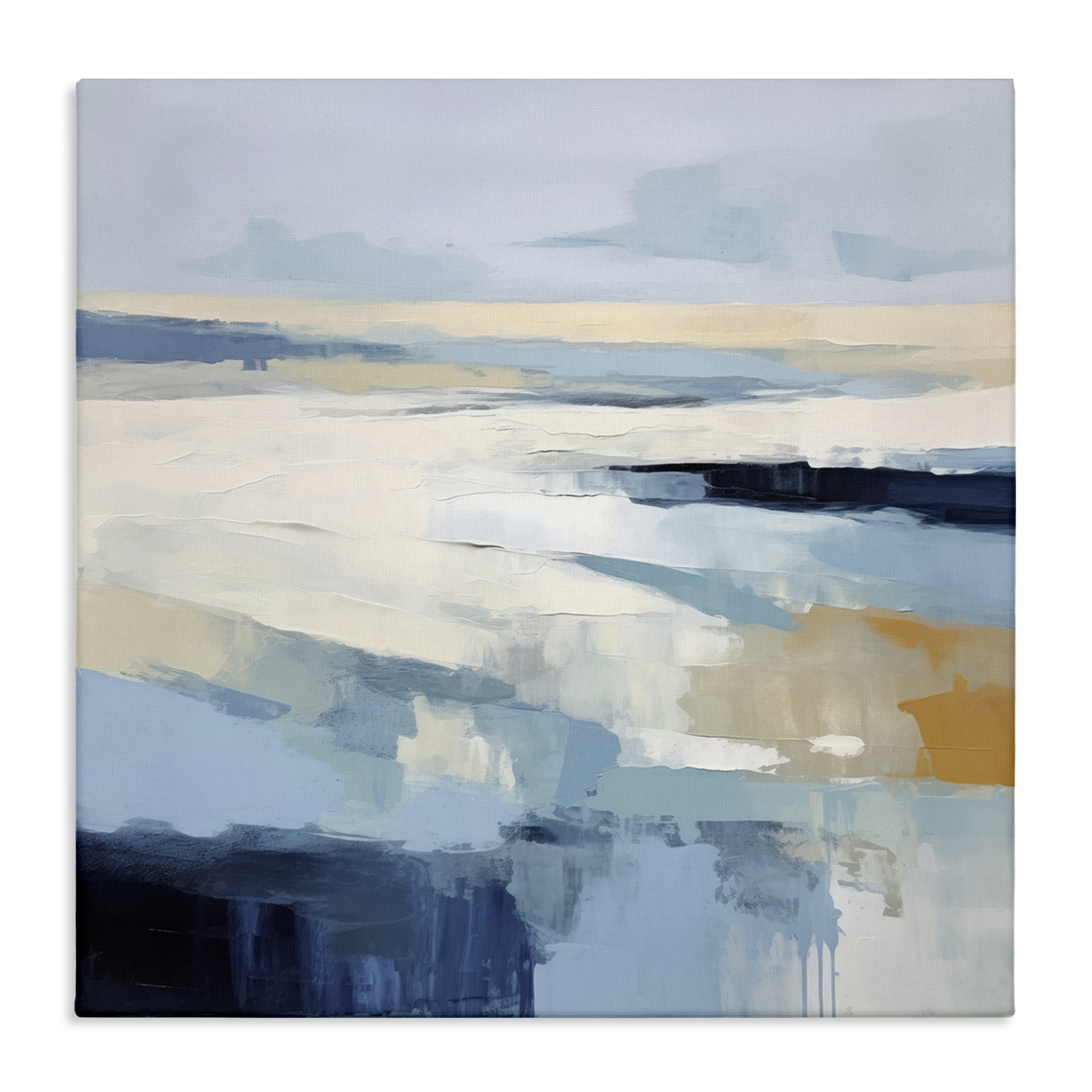 Stupell Industries Energetic Flowing Terrain Abstract Painting Wrapped Canvas Art Print Wall Art, 24 x 24