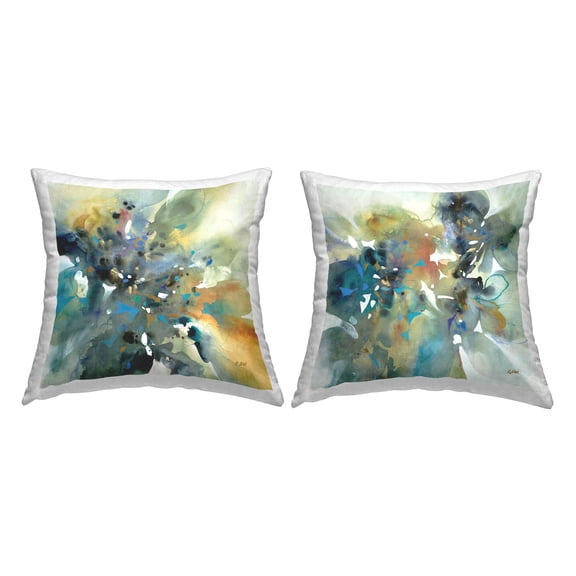 Stupell Industries Energetic Splash Abstraction Decorative Printed Throw Pillow Design by K. Nari.