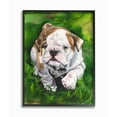 thumbnail image 1 of Stupell Industries English Bulldog Puppy Dog Pet Animal Watercolor Painting Framed Giclee Texturized Art by George Dyachenko, 1 of 3