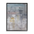thumbnail image 1 of Stupell Industries Enigmatic Paint Drip Contemporary Neutrals Yellow Accent Painting Black Framed Art Print Wall Art, Design by Hilary Winfield, 1 of 5