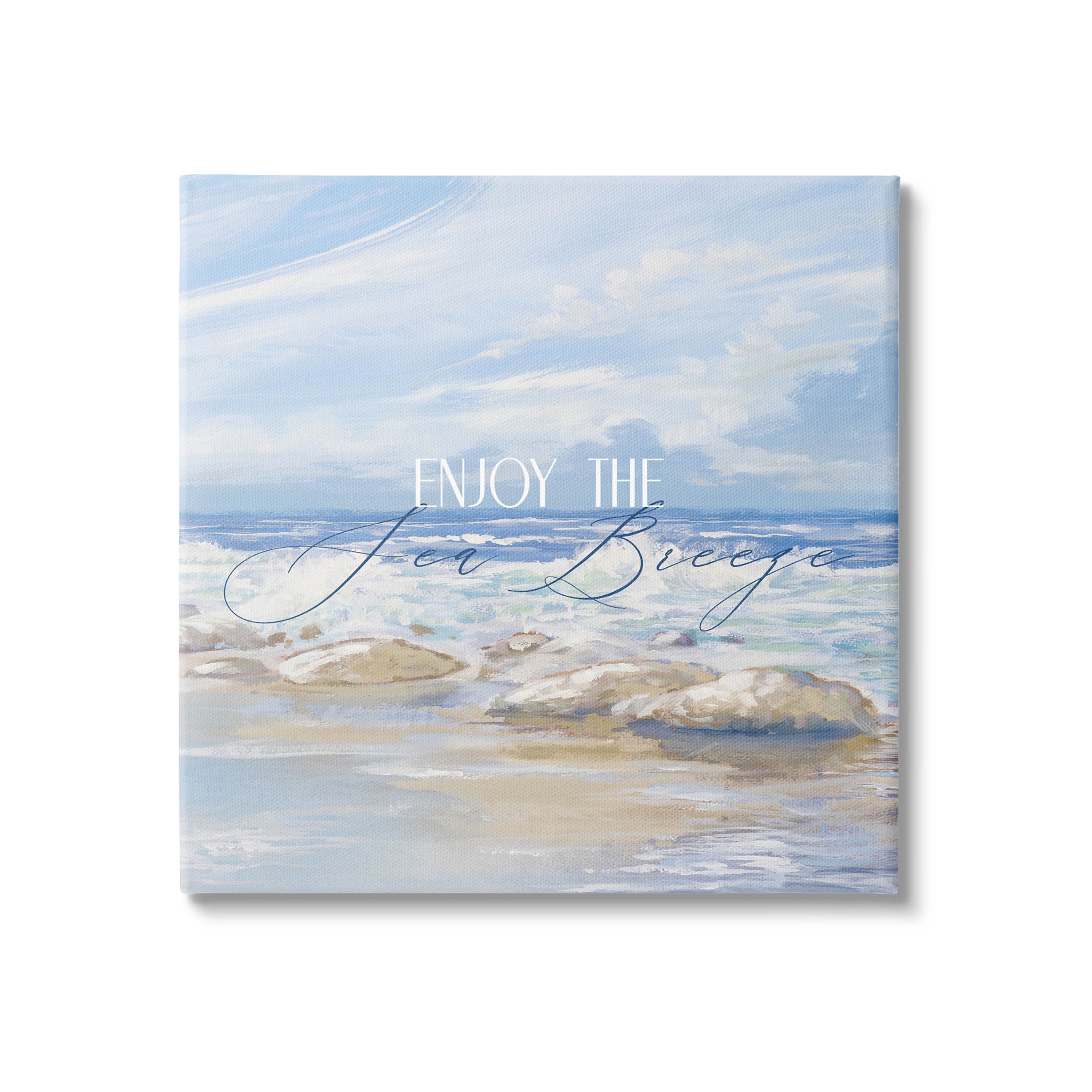 Stupell Industries Enjoy The Sea Breeze Scenery Graphic Art Gallery Wrapped Canvas Print Wall Art, Design by Dan Meneely