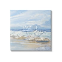 Stupell Industries Enjoy The Sea Breeze Scenery Graphic Art Gallery Wrapped Canvas Print Wall Art, Design by Dan Meneely