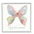 thumbnail image 1 of Stupell Industries Enjoy This Moment Butterfly Animals & Insects Painting White Framed Art Print Wall Art, 24 x 24, 1 of 9