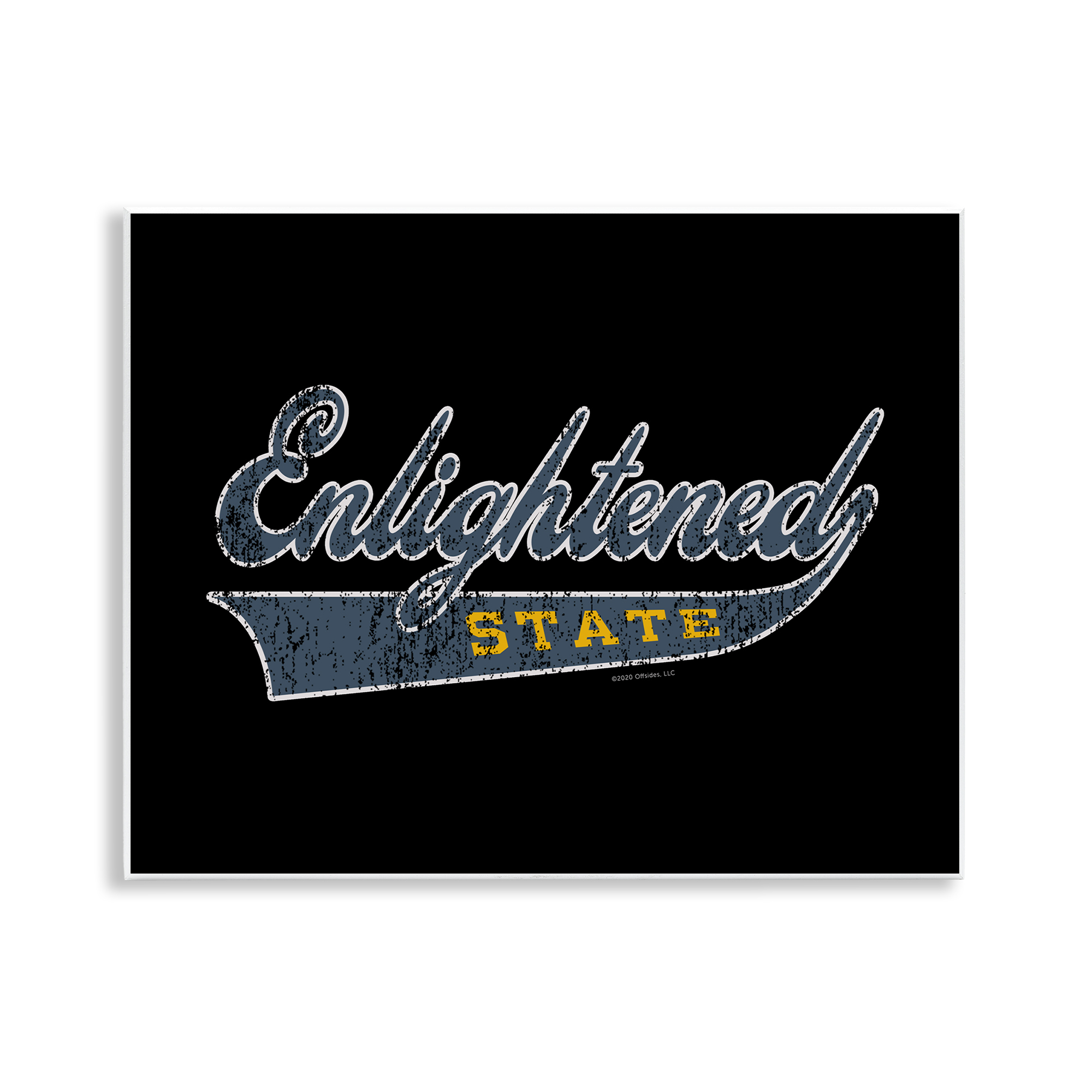 Stupell Industries Enlightened State Varsity Text & Numbers Painting Unframed Art Print Wall Art, 14 x 11