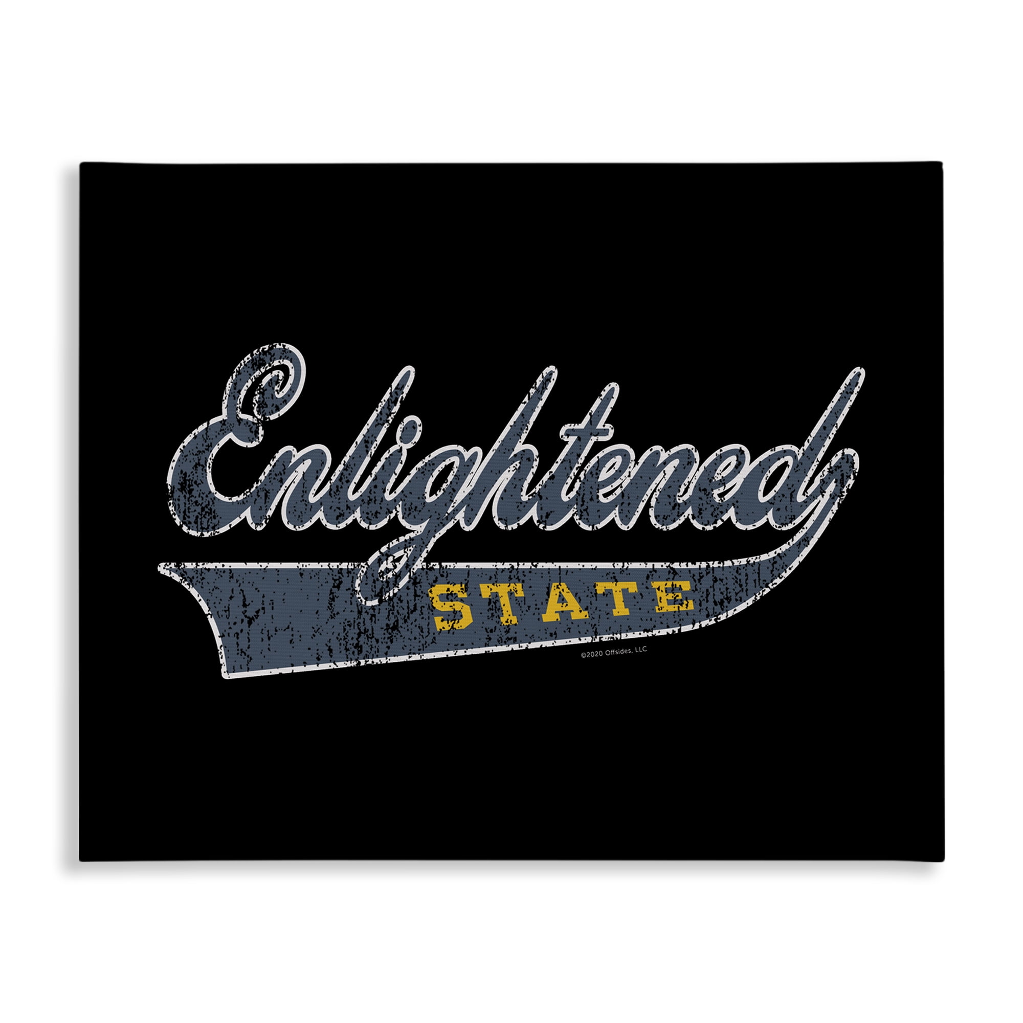 Stupell Industries Enlightened State Varsity Text & Numbers Painting Wrapped Canvas Art Print Wall Art, 30 x 24