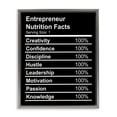 thumbnail image 1 of Stupell Industries Eclectic Entrepreneur Nutrition Facts Gray Floating Frame Canvas Art, 25 x 31, by Lil' Rue, 1 of 8