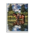thumbnail image 1 of Stupell Industries Equestrian Cowboy Scouting Rural Suburban Wild West River,11 x 14, Design by Jack Sorenson, 1 of 1