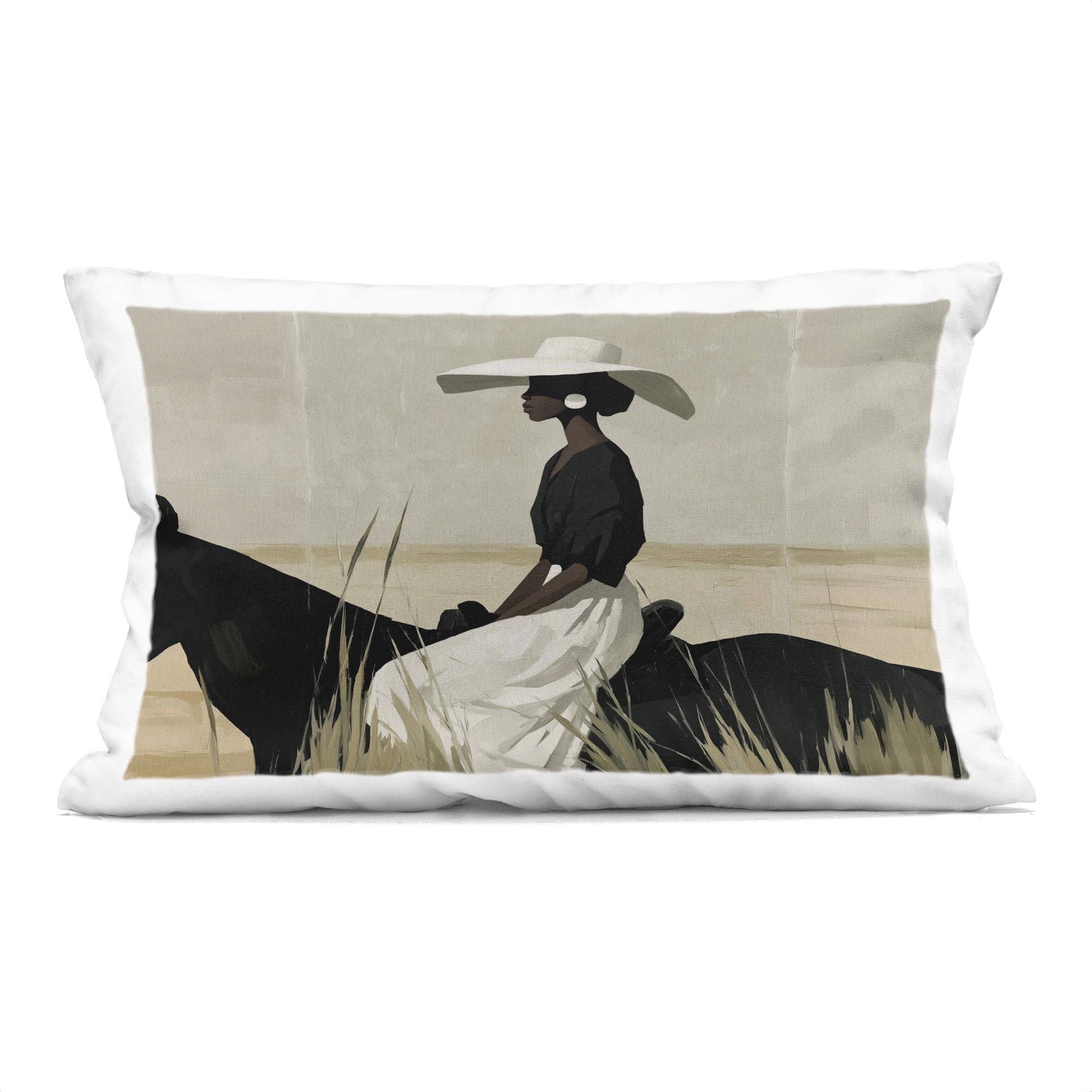 Stupell Industries Equestrian Elegance Silhouette Decorative Printed Throw Pillow, design by Svetlana Aleynikova, 14 x 7 x 20