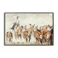 thumbnail image 1 of Stupell Industries Equestrian Round Up Animals & Insects Painting Black Framed Art Print Wall Art, 18 x 12, 1 of 10