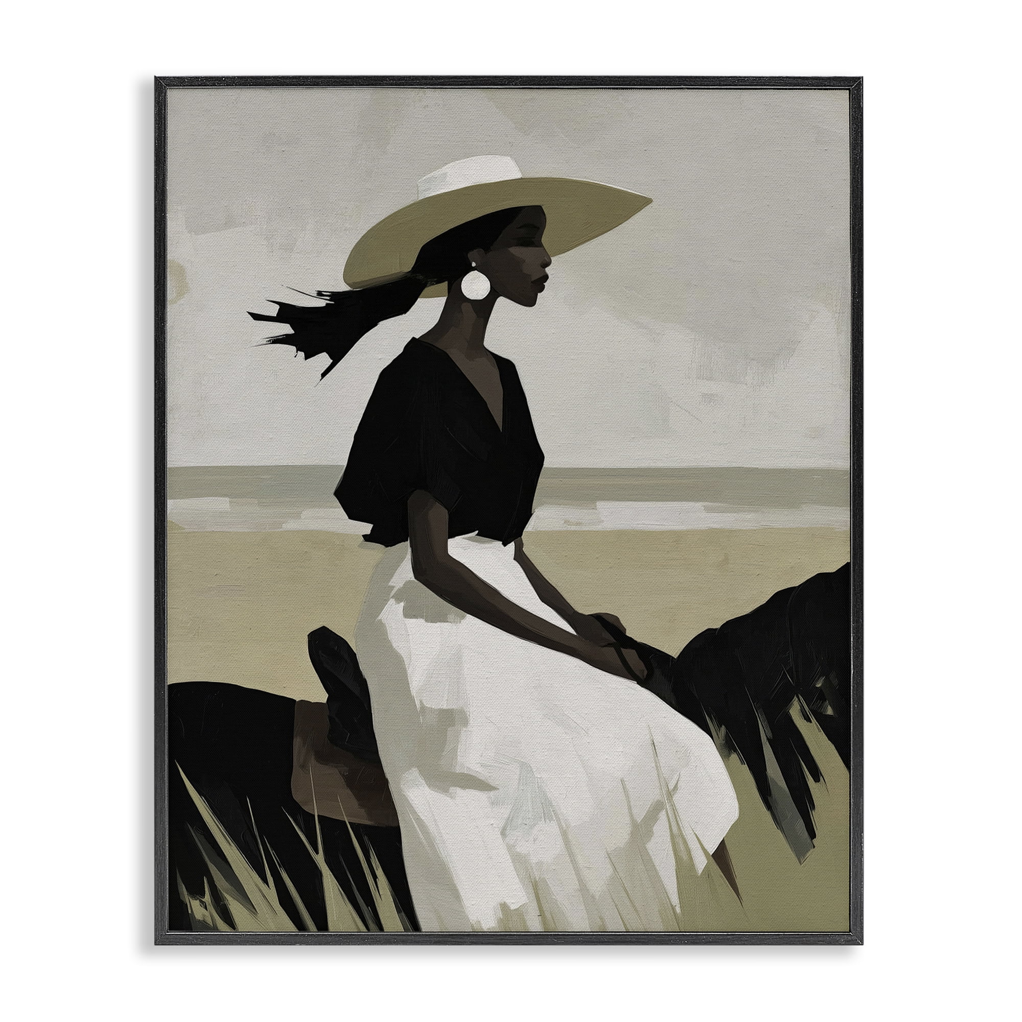 Stupell Industries Equestrian Windswept Muse Black Framed Giclee Art, design by Svetlana Aleynikova