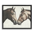 thumbnail image 1 of Stupell Industries Modern Equine Companions Pair Black Floating Frame Canvas Art, 31 x 25, by Svetlana Aleynikova, 1 of 8