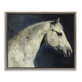 thumbnail image 1 of Stupell Industries Contemporary Equine On The Blue Night Brown Floating Frame Canvas Art, 21 x 17, by Svetlana Aleynikova, 1 of 8