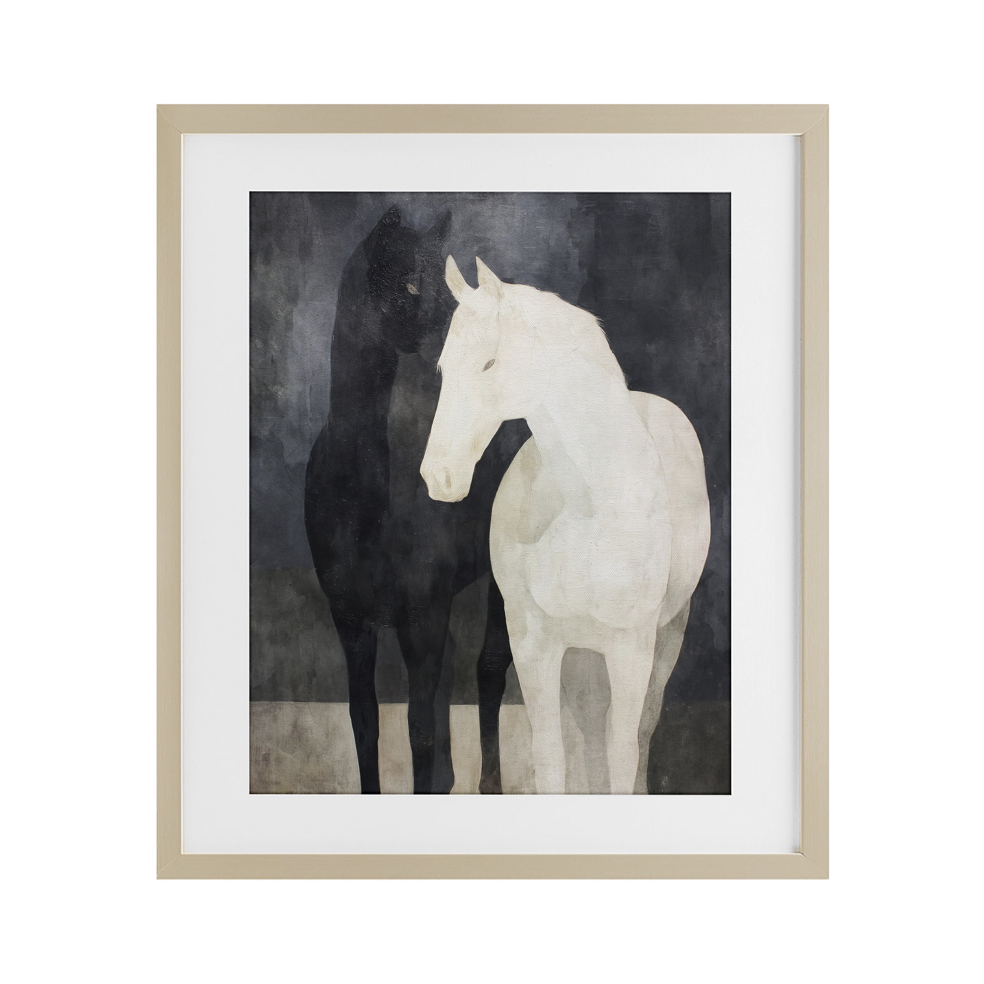 Stupell Industries Equine Twins Of Wind Birch Framed Print Under Glass, design by Svetlana Aleynikova