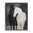 thumbnail image 1 of Stupell Industries Transitional Equine Twins Of Wind Gray Floating Frame Canvas Art, 17 x 21, by Svetlana Aleynikova, 1 of 8