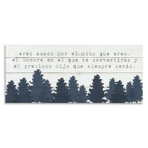 Stupell Industries Eres Amado, Hoy y Siempre Inspirational Quotes & Sayings Painting Wrapped Canvas Art Print Wall Art, 24 x 10
