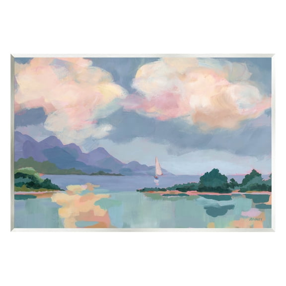 Stupell Industries Escape Peaceful Bay Landscape Painting Unframed Art Print Wall Art, Design by Brinley Designs