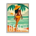 thumbnail image 1 of Stupell Industries Escape to Beach Vacation Graphic Art Gray Framed Art Print Wall Art, Design by Ziwei Li, 1 of 7