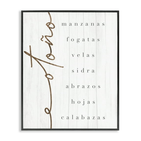 Stupell Industries Esencia del Otoño Holiday Painting Black Framed Art Print Wall Art, 11 x 14