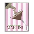thumbnail image 1 of Stupell Industries Mid-Century Espresso Martini on Pink Stripes Gray Framed Giclee Art, 11 x 14, by Deidre Mosher, 1 of 7