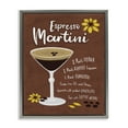 thumbnail image 1 of Stupell Industries Espresso Martini with Recipe Food & Beverage Painting Gray Floater Framed Canvas Art Print Wall Art, 25 x 31, 1 of 10
