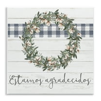 Stupell Industries Estamos Agradecidos con Algodón Inspirational Quotes & Sayings Painting Unframed Art Print Wall Art, 12 x 12