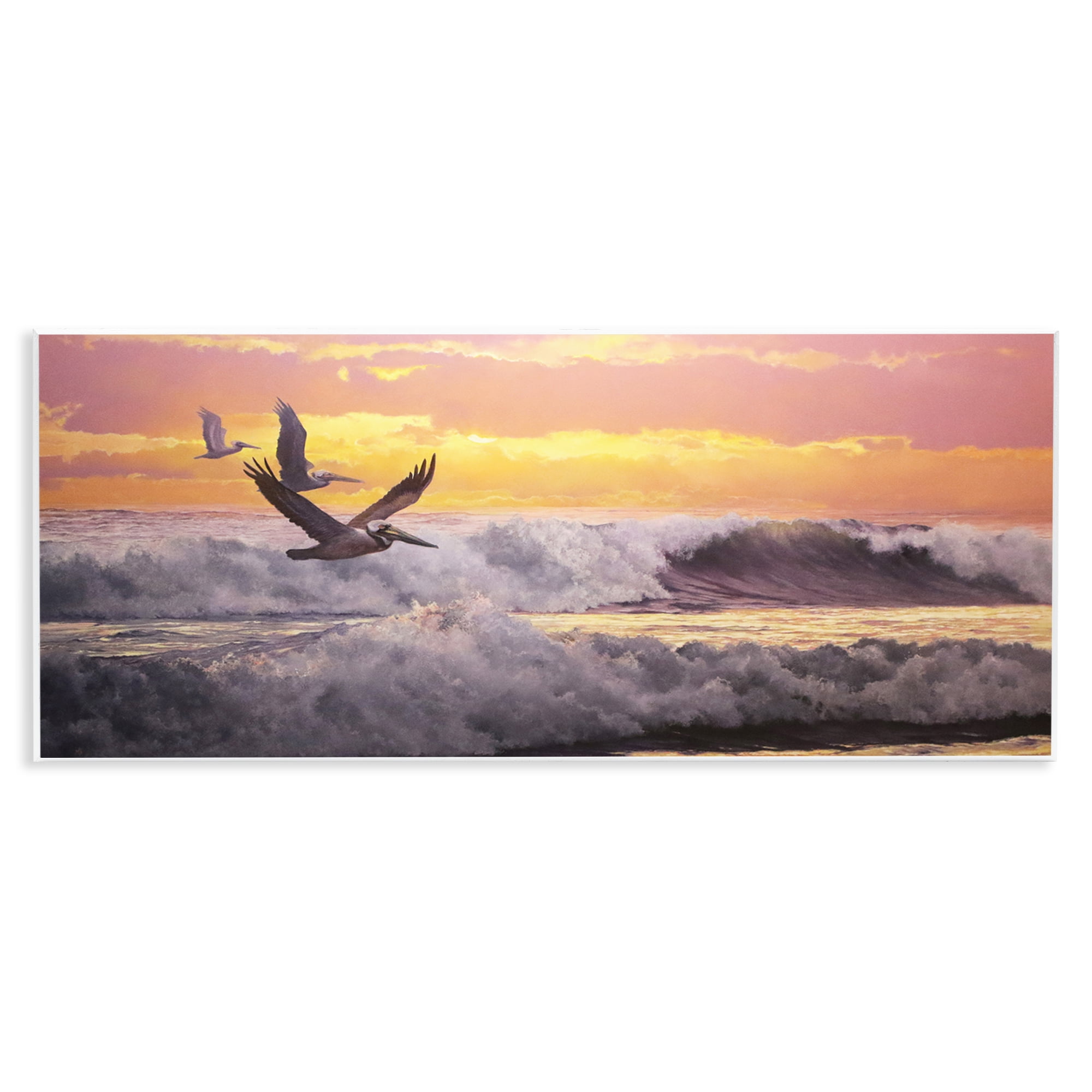 Stupell Industries Eternal Rhythms Seascape Landscape & Nature Photography Unframed Art Print Wall Art, 17 x 7