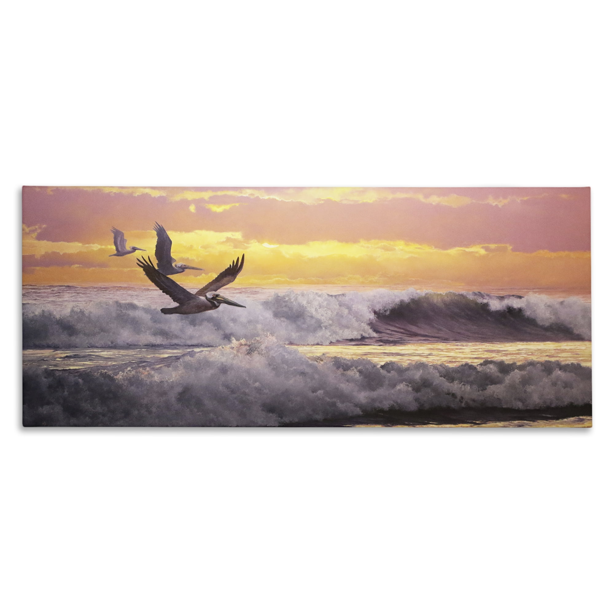 Stupell Industries Eternal Rhythms Seascape Landscape & Nature Photography Wrapped Canvas Art Print Wall Art, 48 x 20