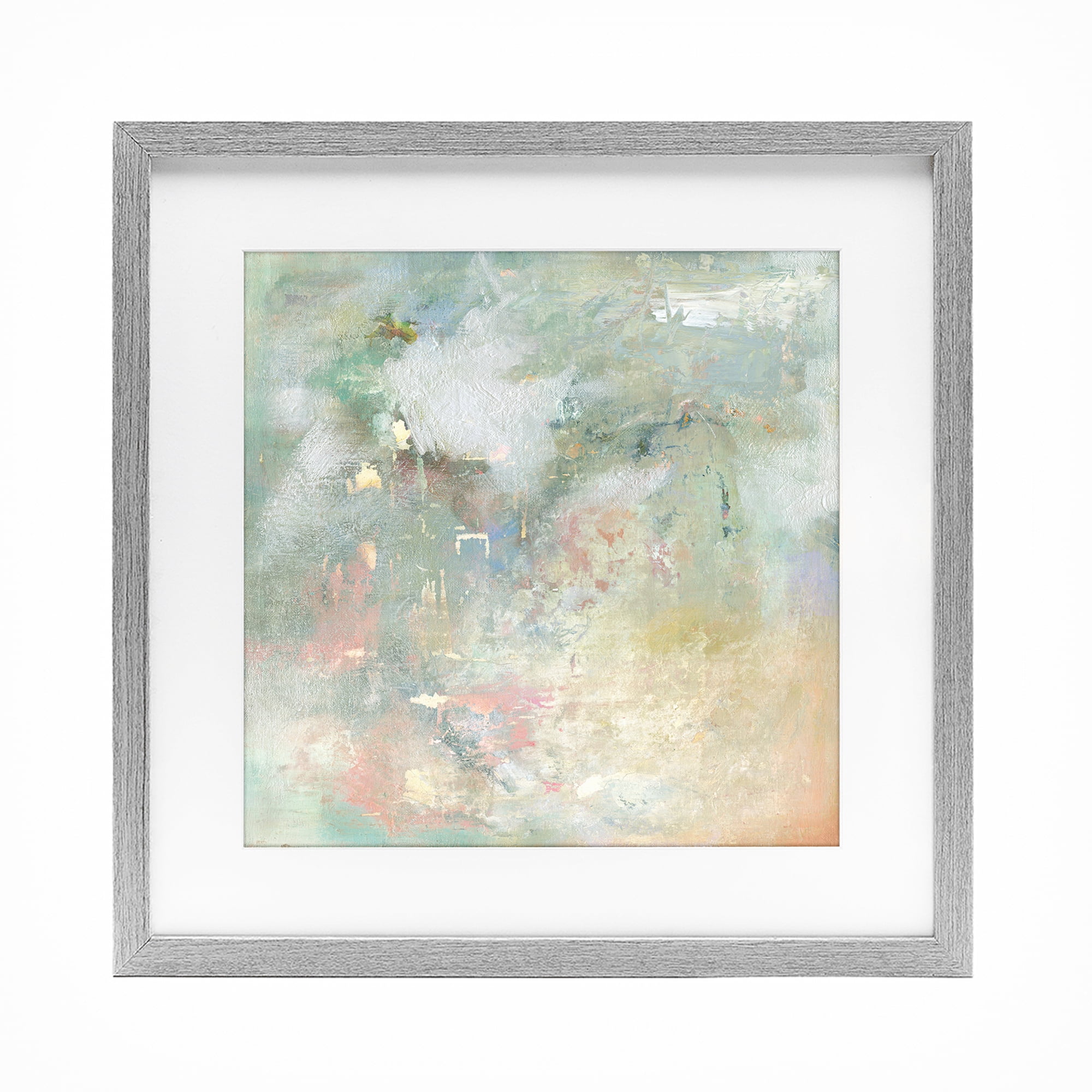 Stupell Industries Ethereal Brushstroke Harmony Gray Framed Print Under Glass, design by Carol Robinson