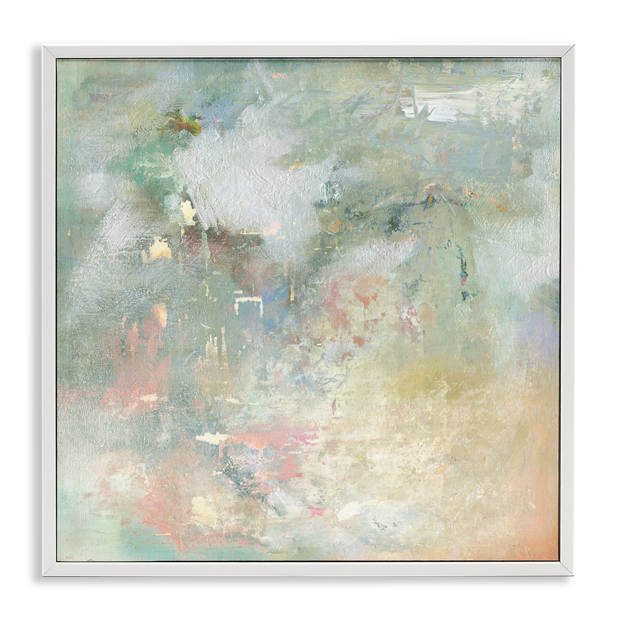 Stupell Industries Ethereal Brushstroke Harmony White Framed Giclee Art, design by Carol Robinson