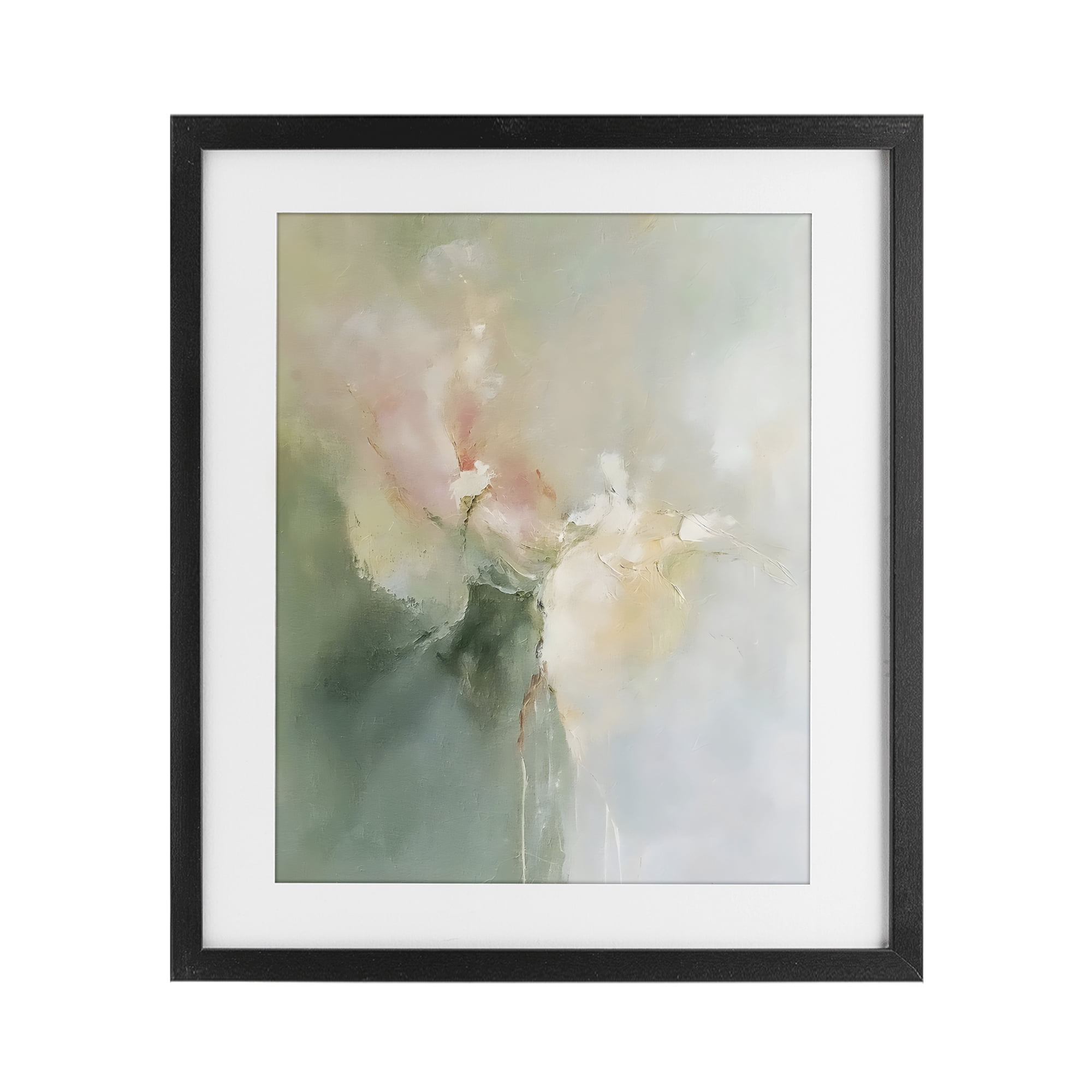 Stupell Industries Ethereal Brushwork Abstraction Black Framed Print Under Glass, design by Riley B