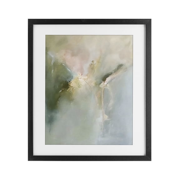 Stupell Industries Modern Ethereal Brushwork Harmony Black Framed Print Under Glass, 13 x 16, by Riley B