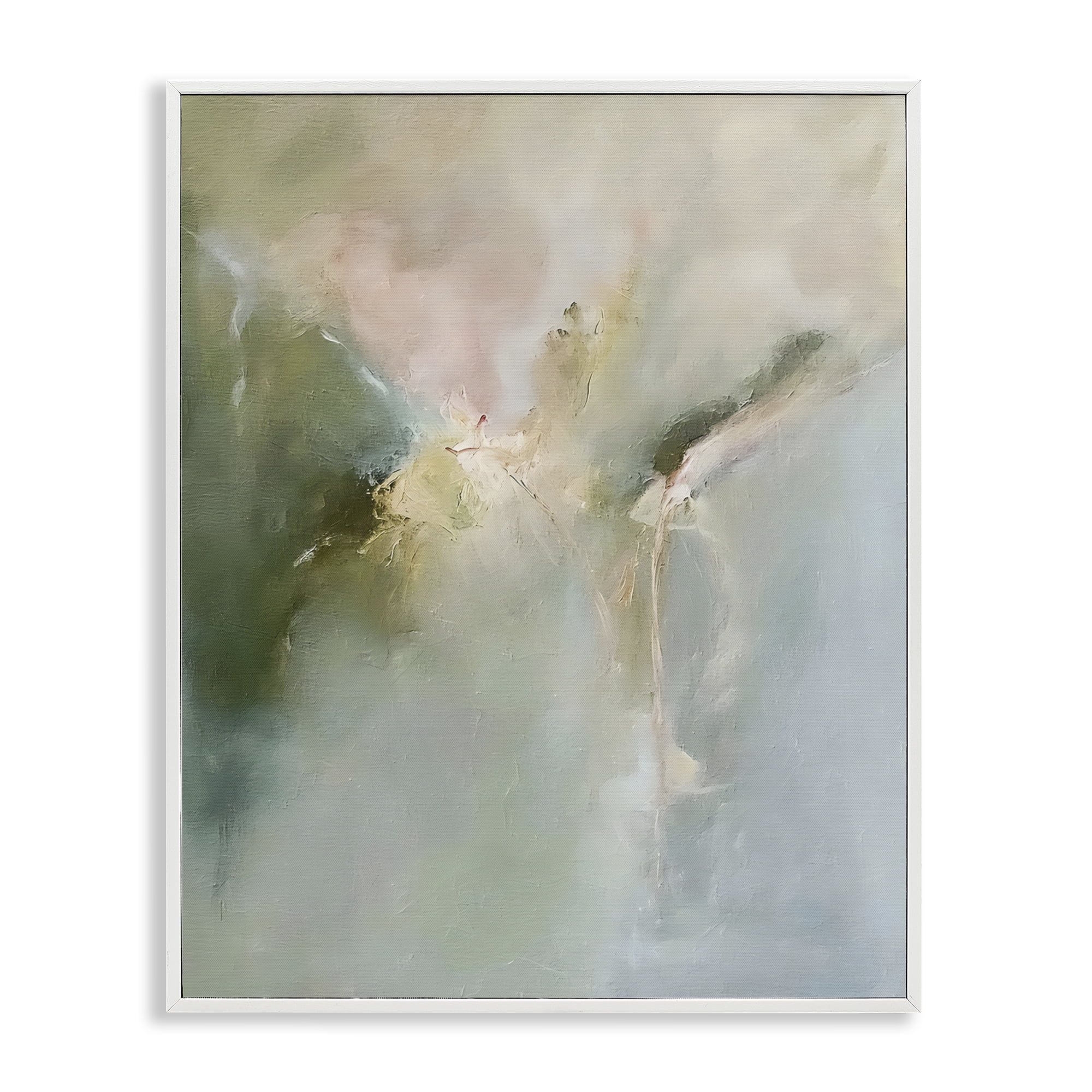 Stupell Industries Ethereal Brushwork Harmony White Framed Giclee Art, design by Riley B