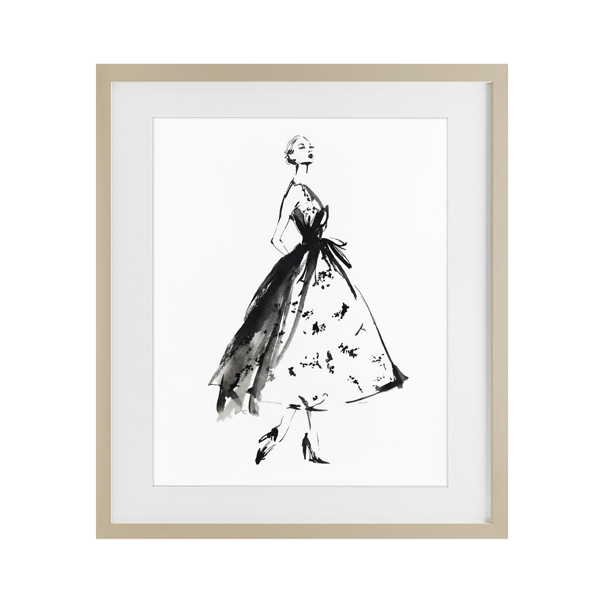 Stupell Industries Ethereal Couture Contour Birch Framed Print Under Glass, design by Svetlana Aleynikova